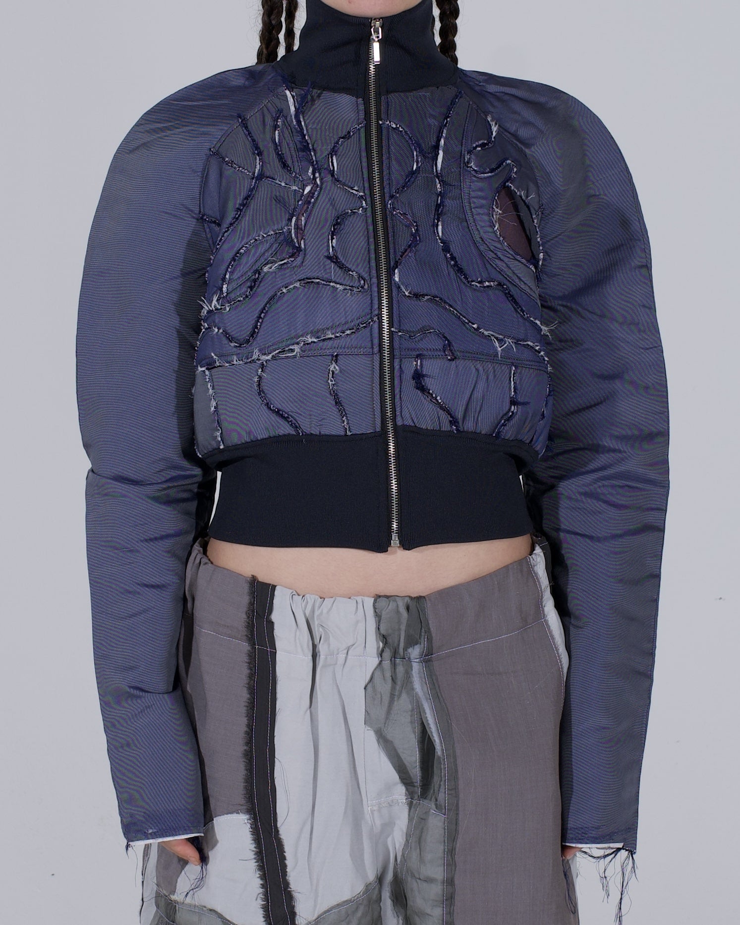 Silk Denim Jacket Blue