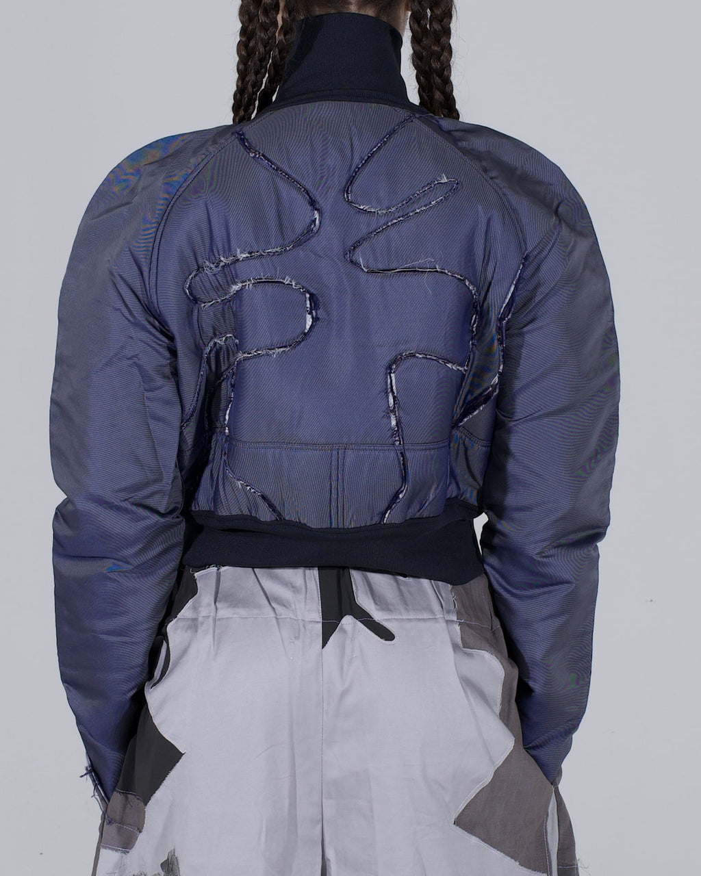 Silk Denim Jacket Blue