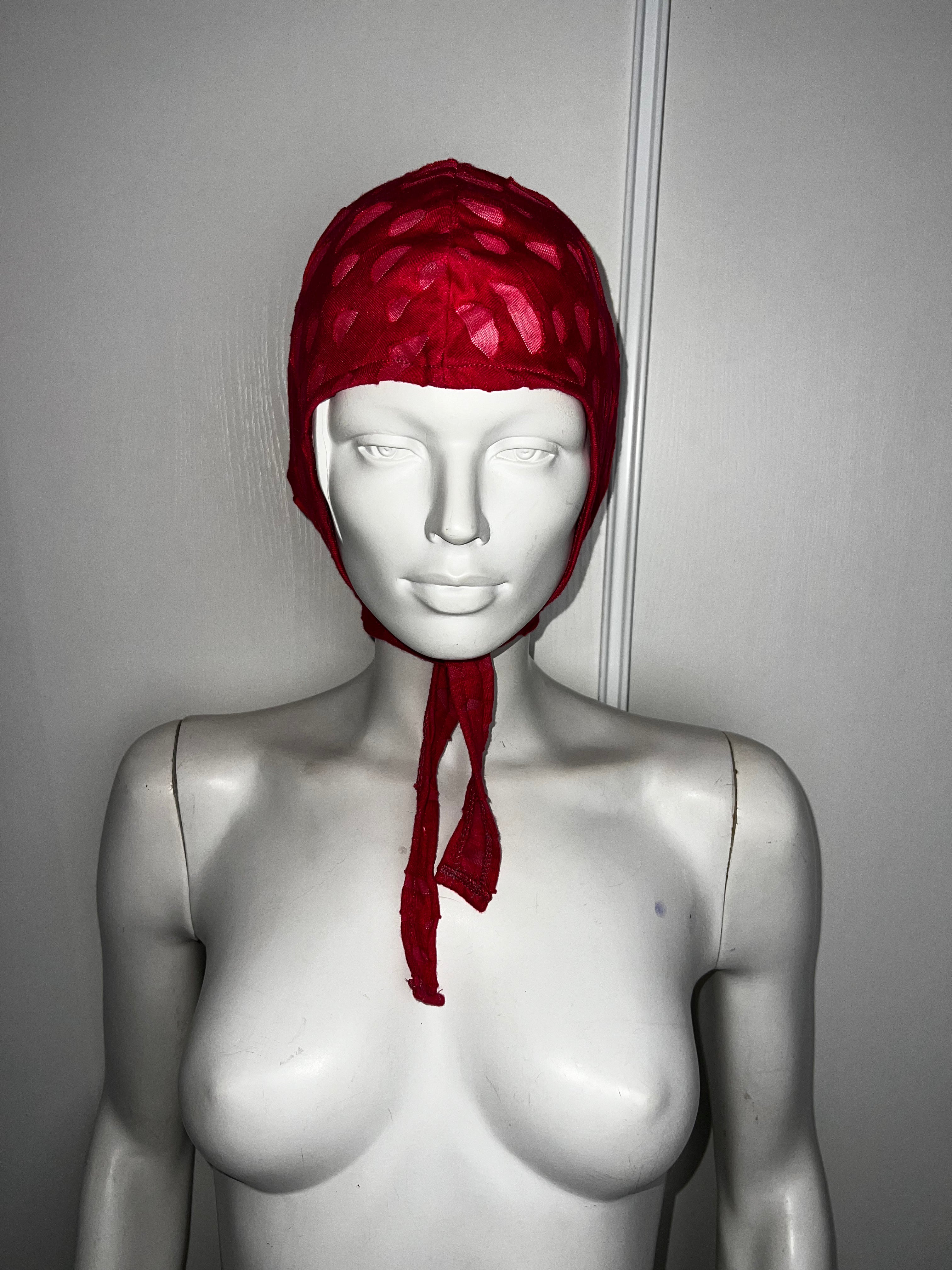 Pink and Red Helmet