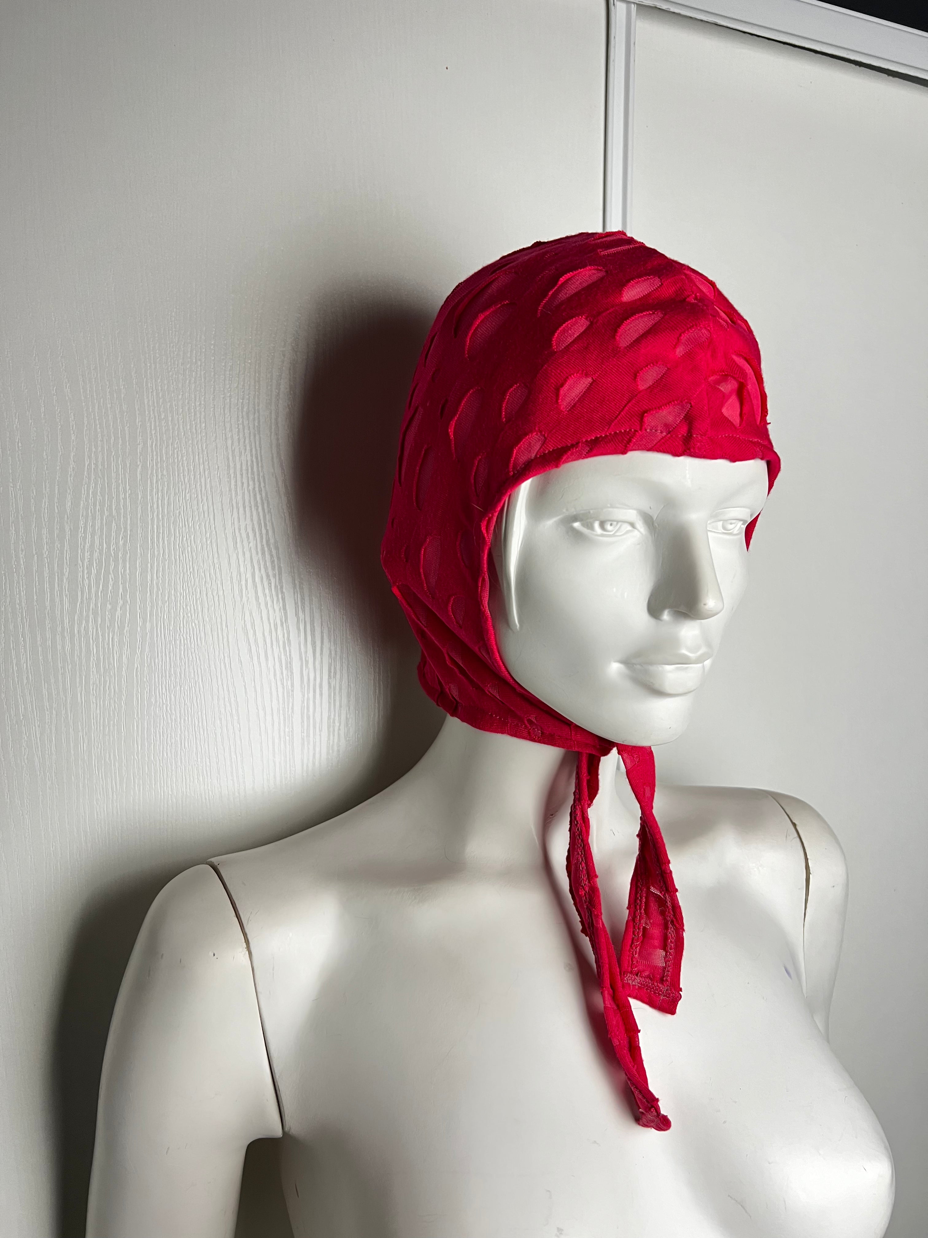 Pink and Red Helmet