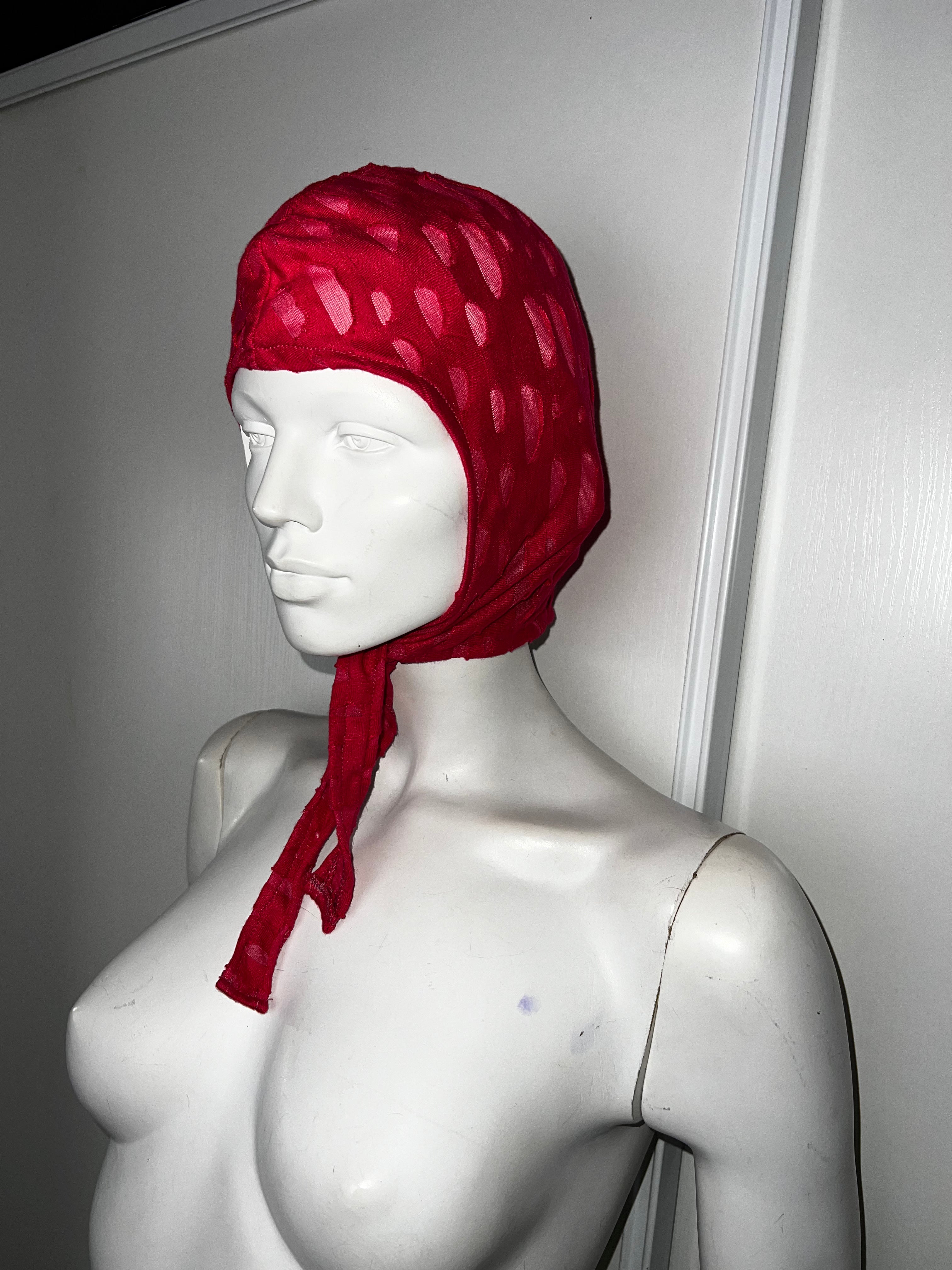 Pink and Red Helmet