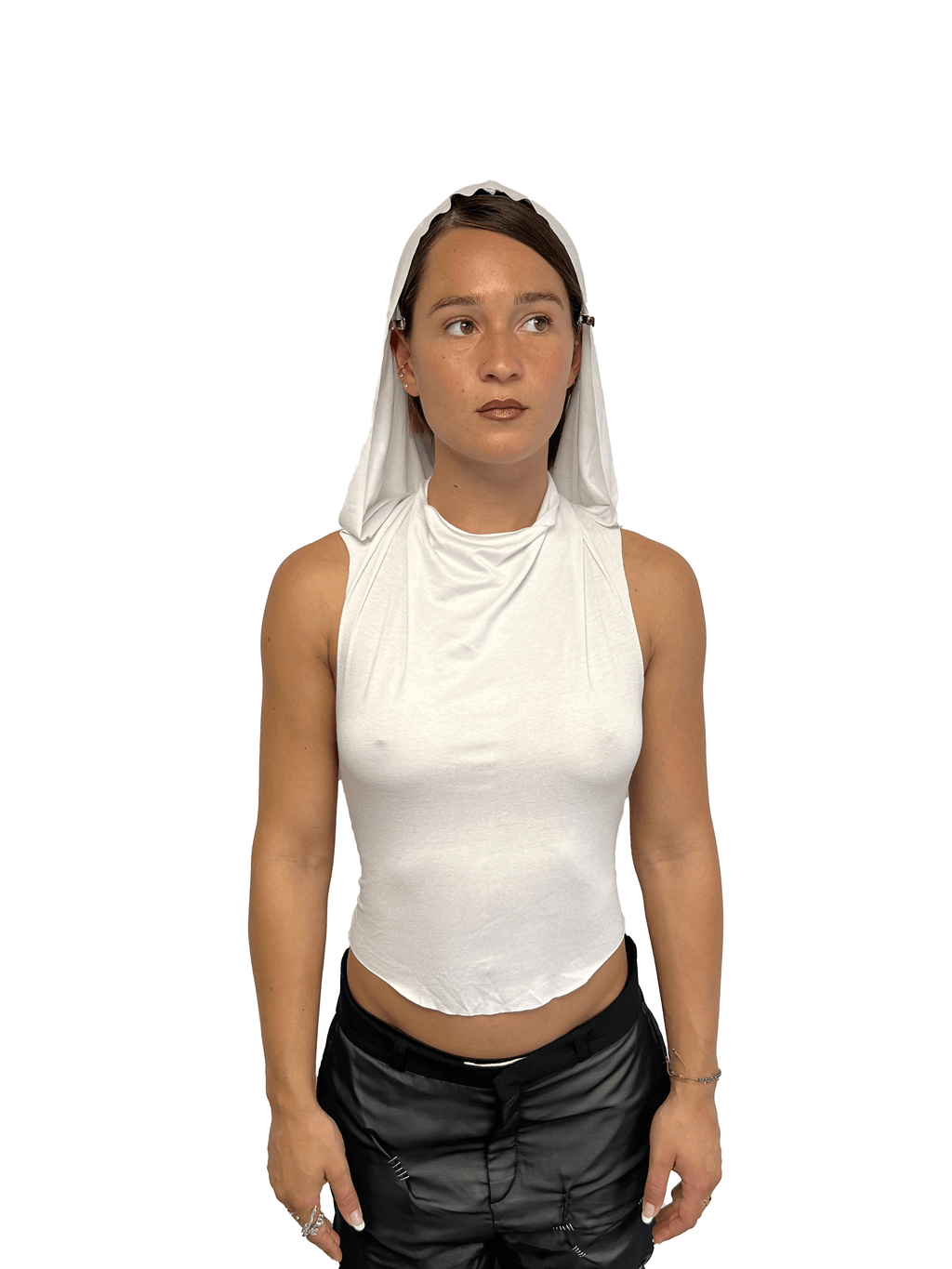 Captcha Lab Hooded White Top