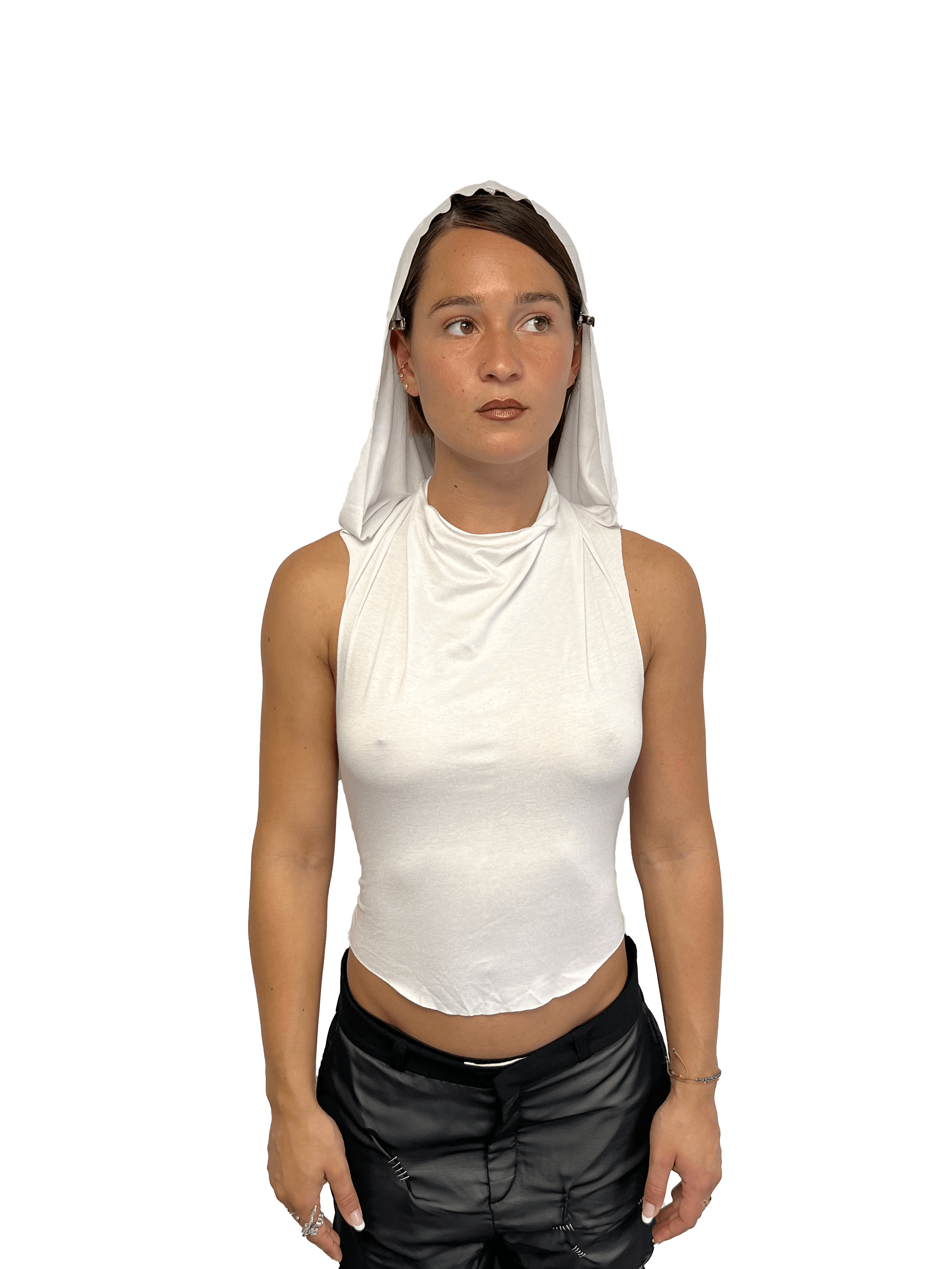 Captcha Lab Hooded White Top