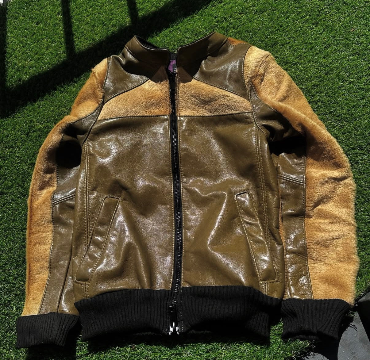 Pony Hair Leather Jacket
