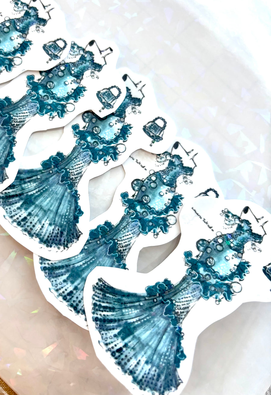 Sea Blue Fashion Decal
